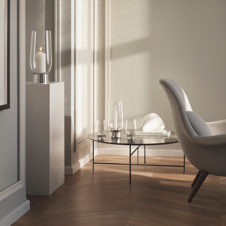 Lumis Windlicht, Edelstahl Georg Jensen