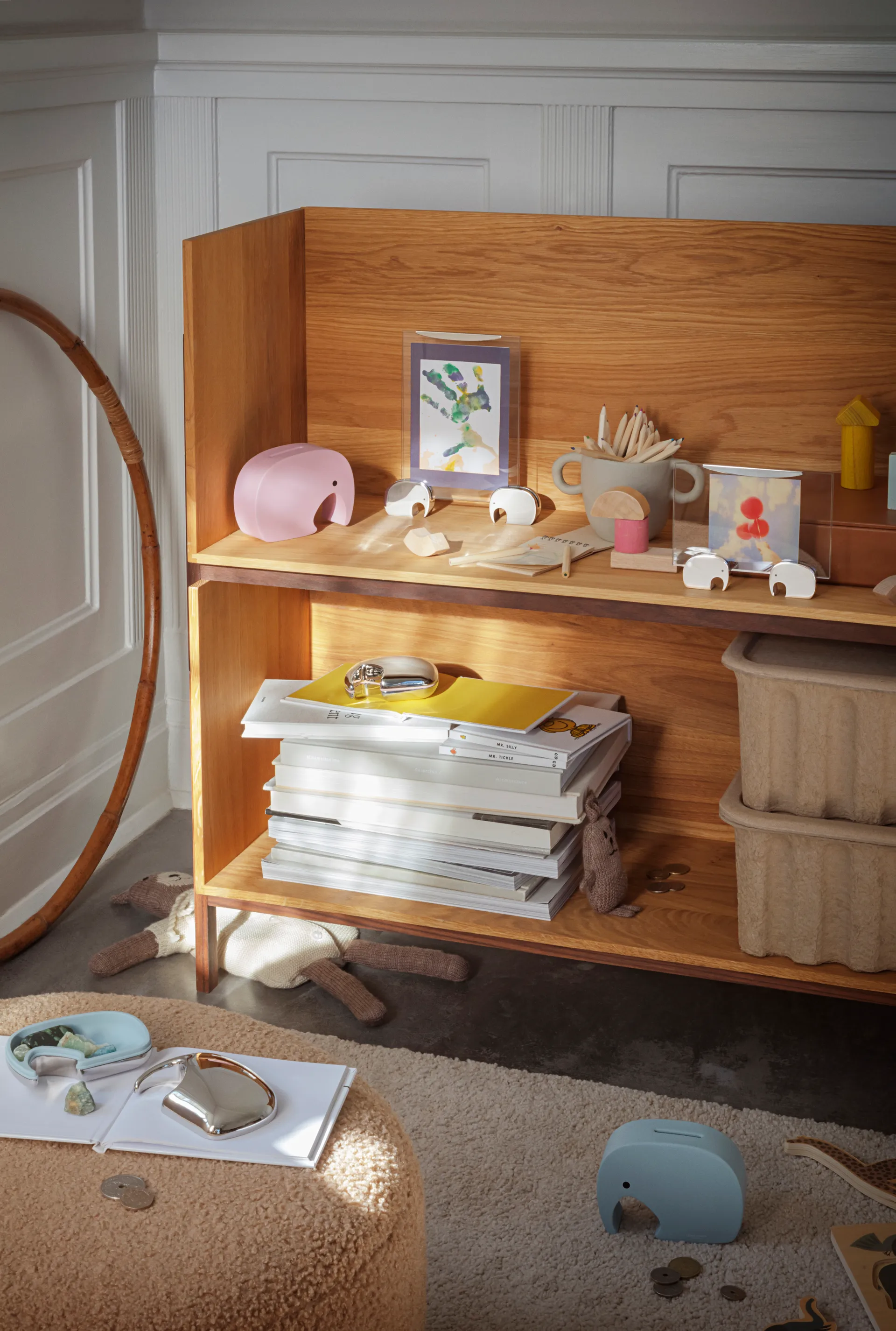 Miniphant Spardose 6x8,7 cm, Strawberry blush Georg Jensen