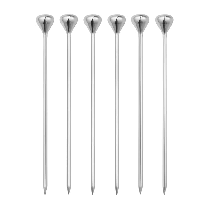 Sky Cocktail-Sticks 6er Pack - Edelstahl - Georg Jensen