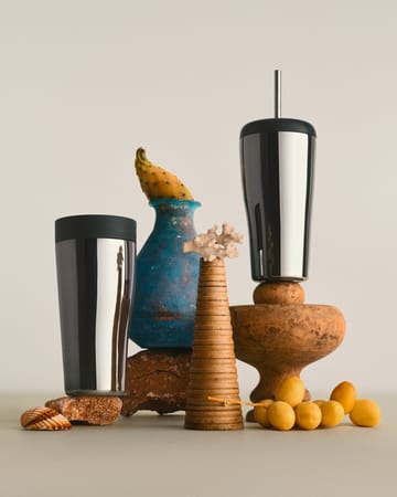 Sky Thermobecher mit Strohhalm 40 cl - Edelstahl - Georg Jensen