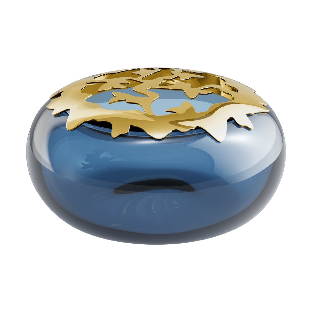 Georg Jensen Spring 2025 Bonbonniere Ø10,6 cm Blau-Gold