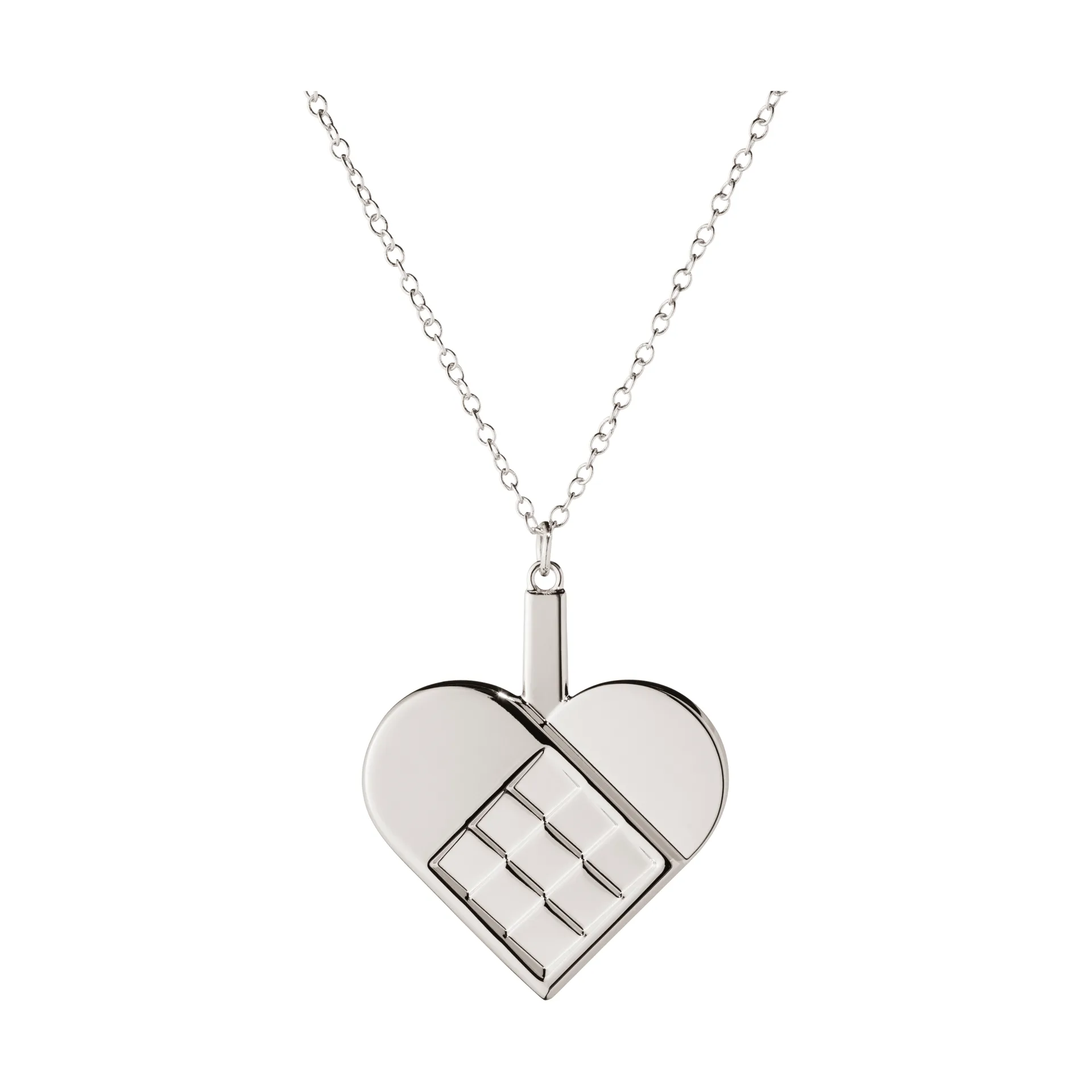 Weihnachtsdekoration Herz 2025, Palladiumbeschichtete Zinklegierung Georg Jensen