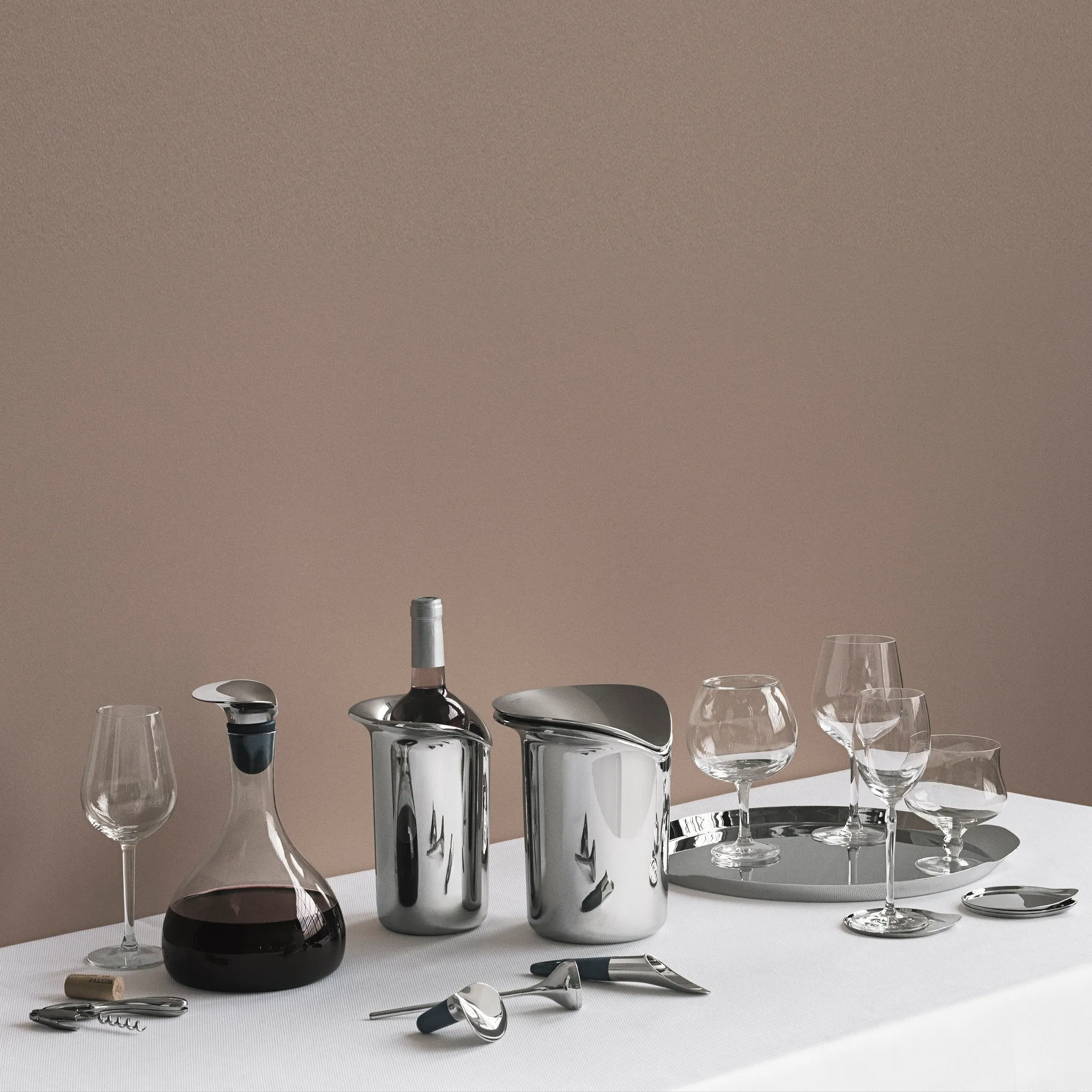 Wine Glasuntersetzer 4er Pack, Ø 9,6cm Georg Jensen