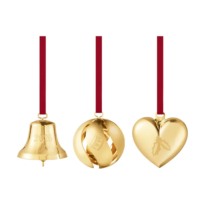 Zier-Set 2026 - Gold, 3-teilig - Georg Jensen