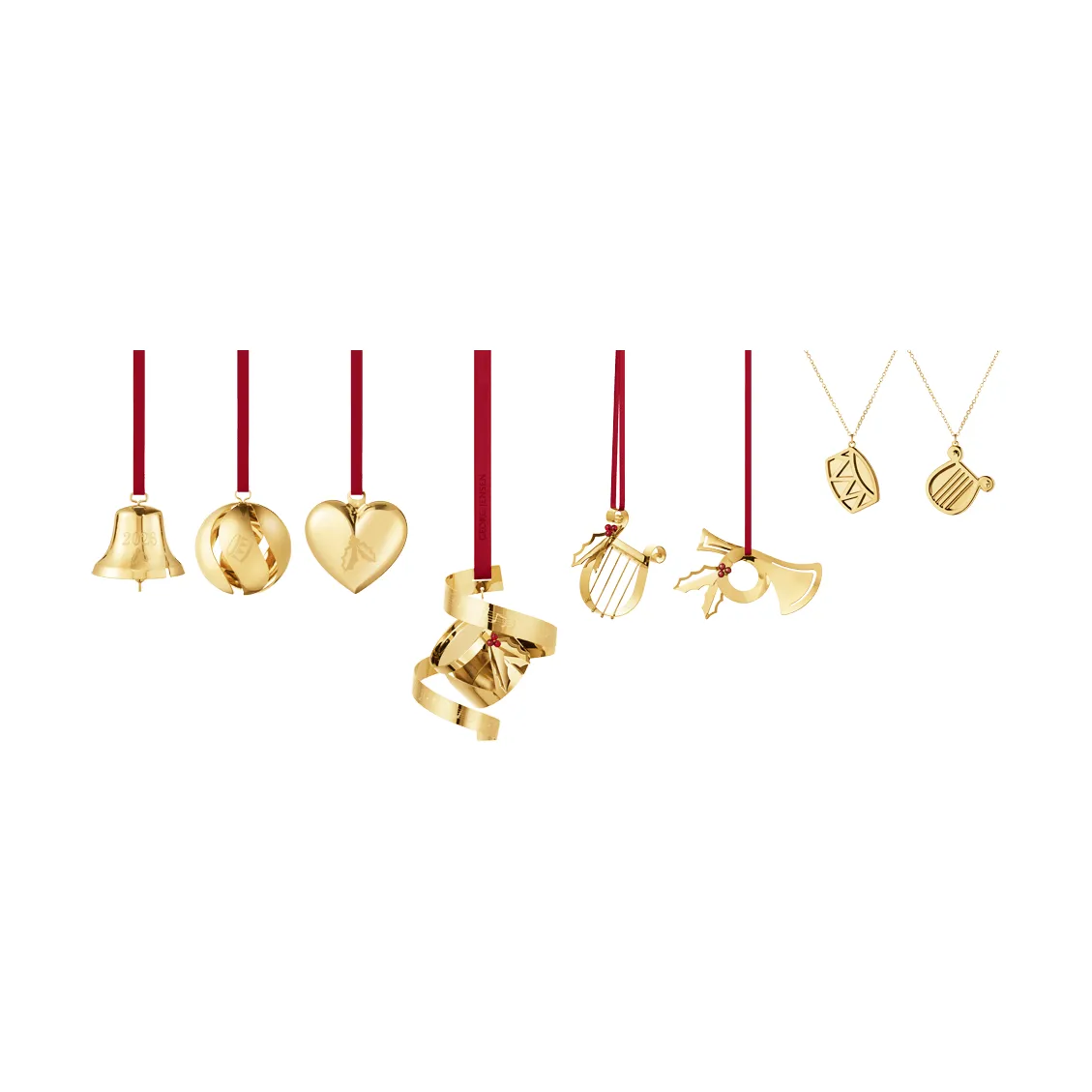 Zier-Set 2026, Gold, 8-teilig Georg Jensen