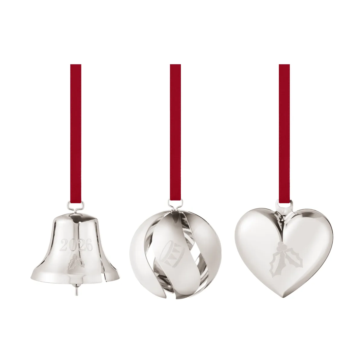 Zier-Set 2026, Palladium, 3-teilig Georg Jensen