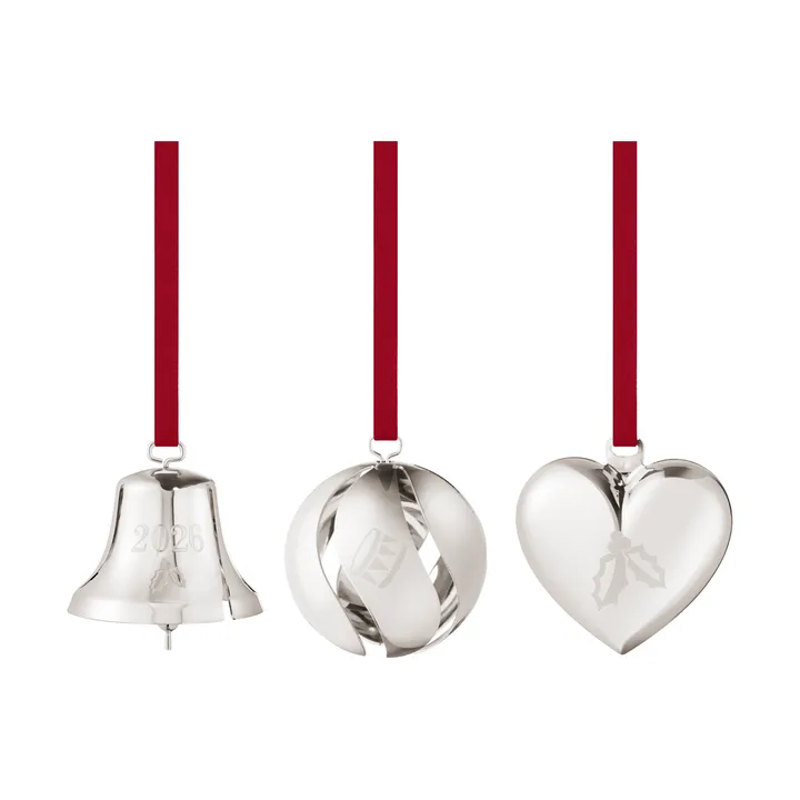Zier-Set 2026 - Palladium, 3-teilig - Georg Jensen