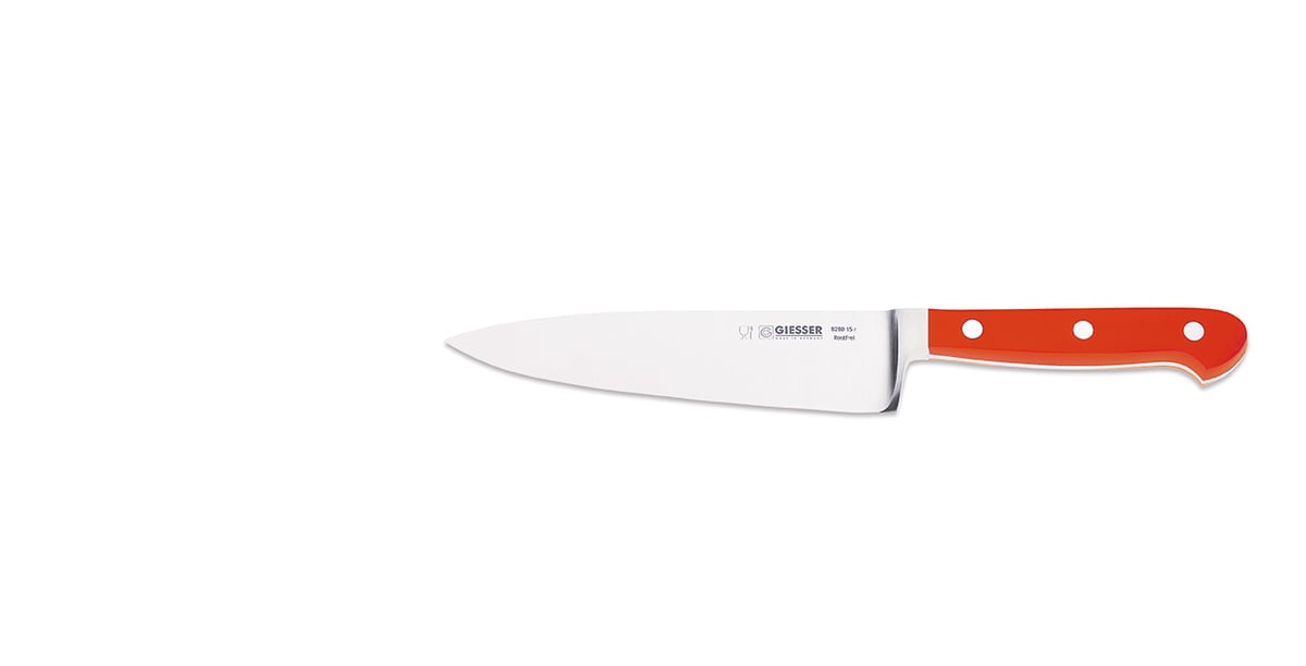 Giesser Geisser Küchenmesser 15 cm Rot