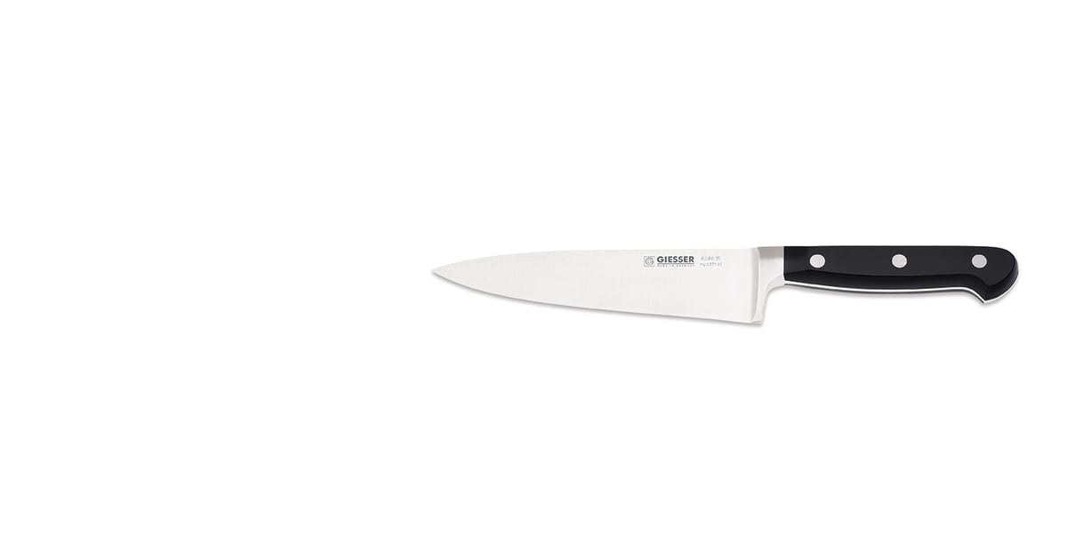 Giesser Geisser Küchenmesser 15 cm Schwarz
