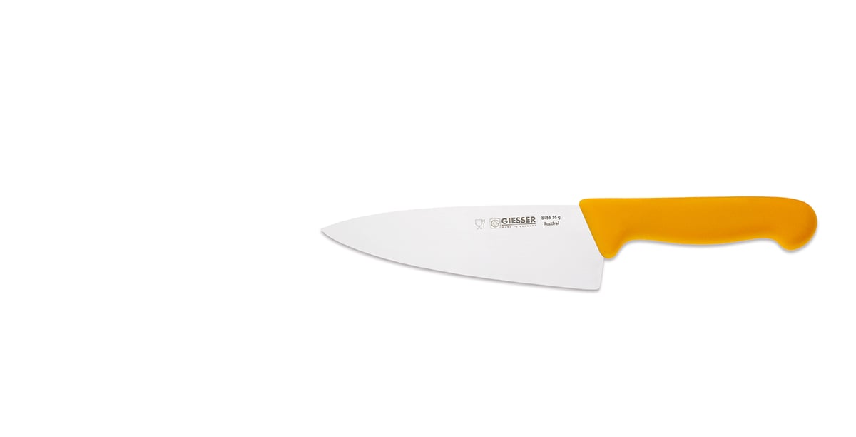 Giesser Geisser Küchenmesser 16 cm Gelb