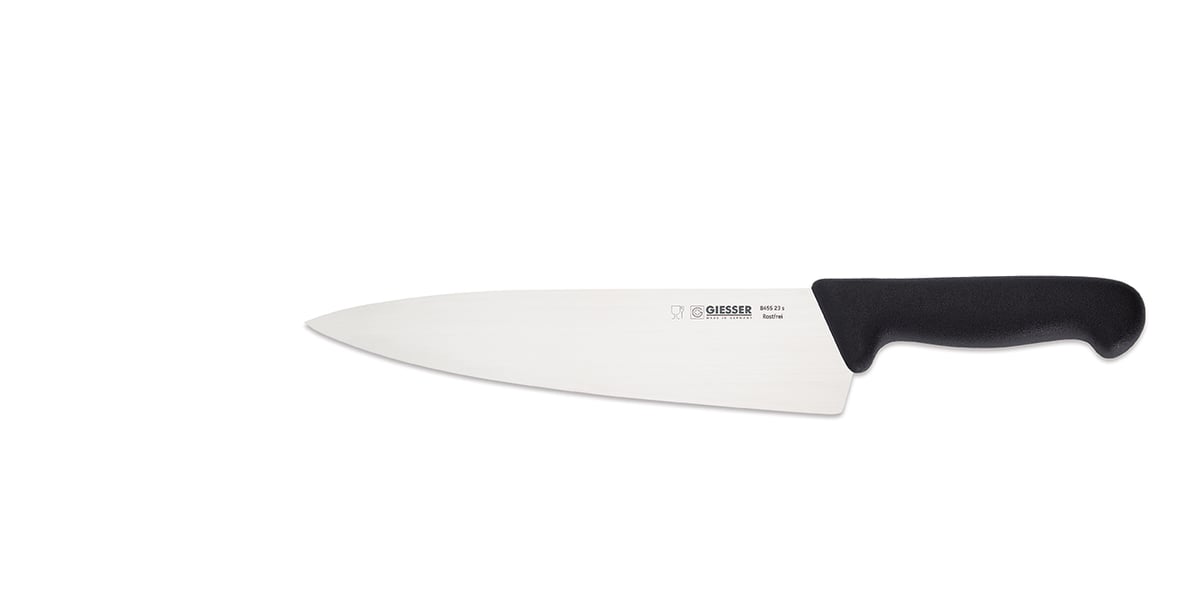Giesser Geisser Küchenmesser 23 cm Schwarz