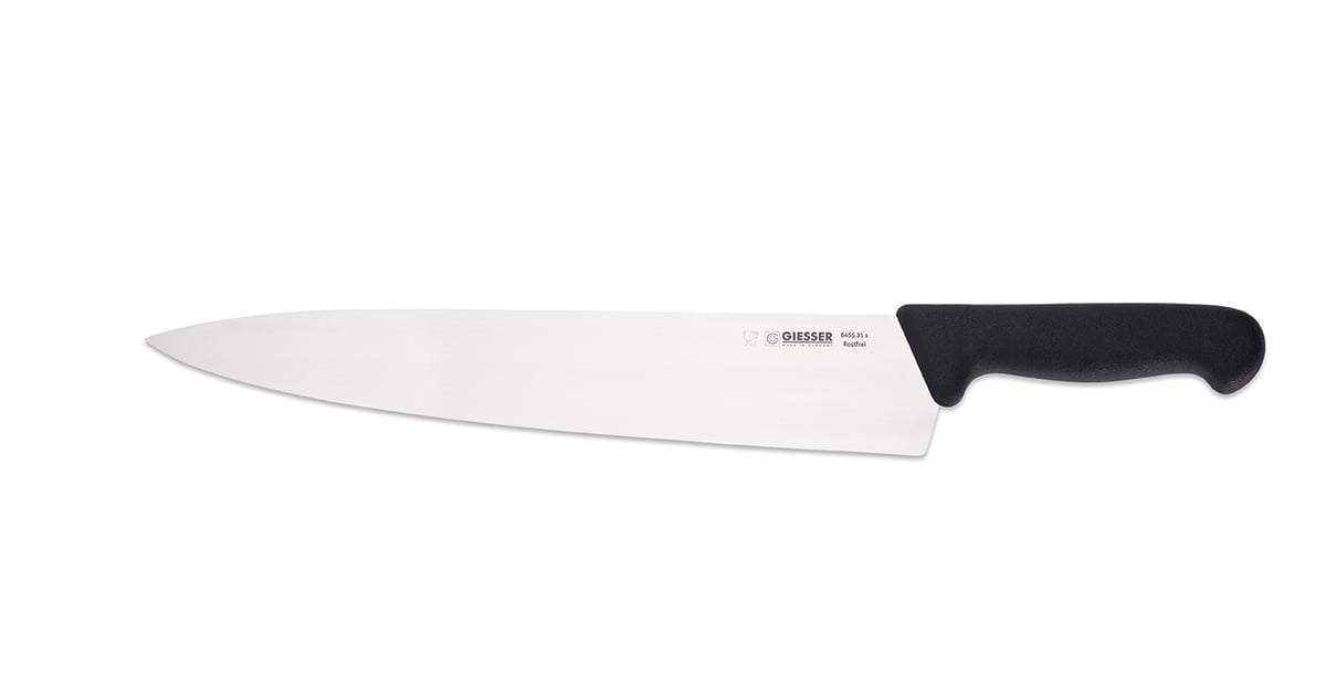 Giesser Geisser Küchenmesser 31 cm Schwarz