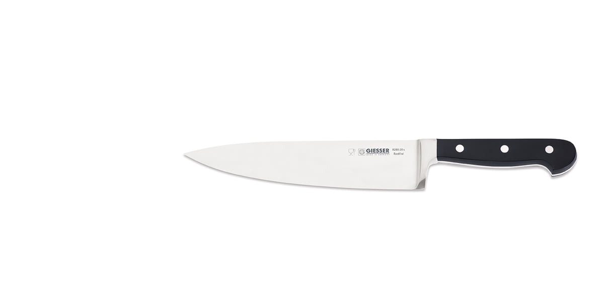Giesser Geisser Küchenmesser-Allzweck 20 cm Schwarz