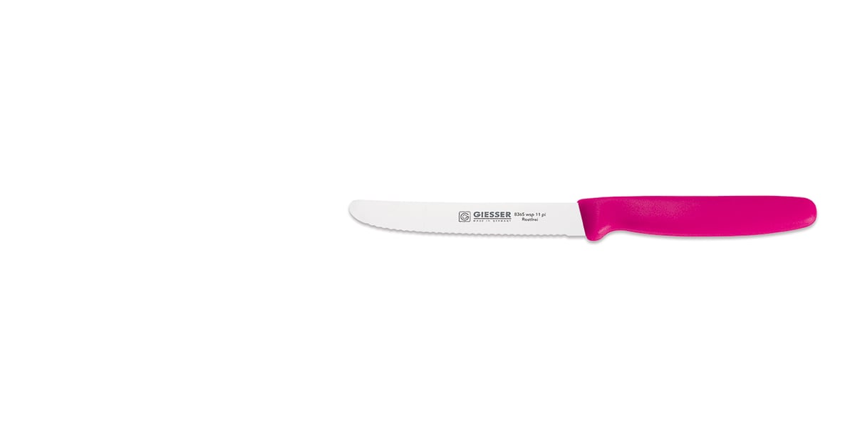 Giesser Giesser Universalmesser mit gezahnter Klinge Rosa