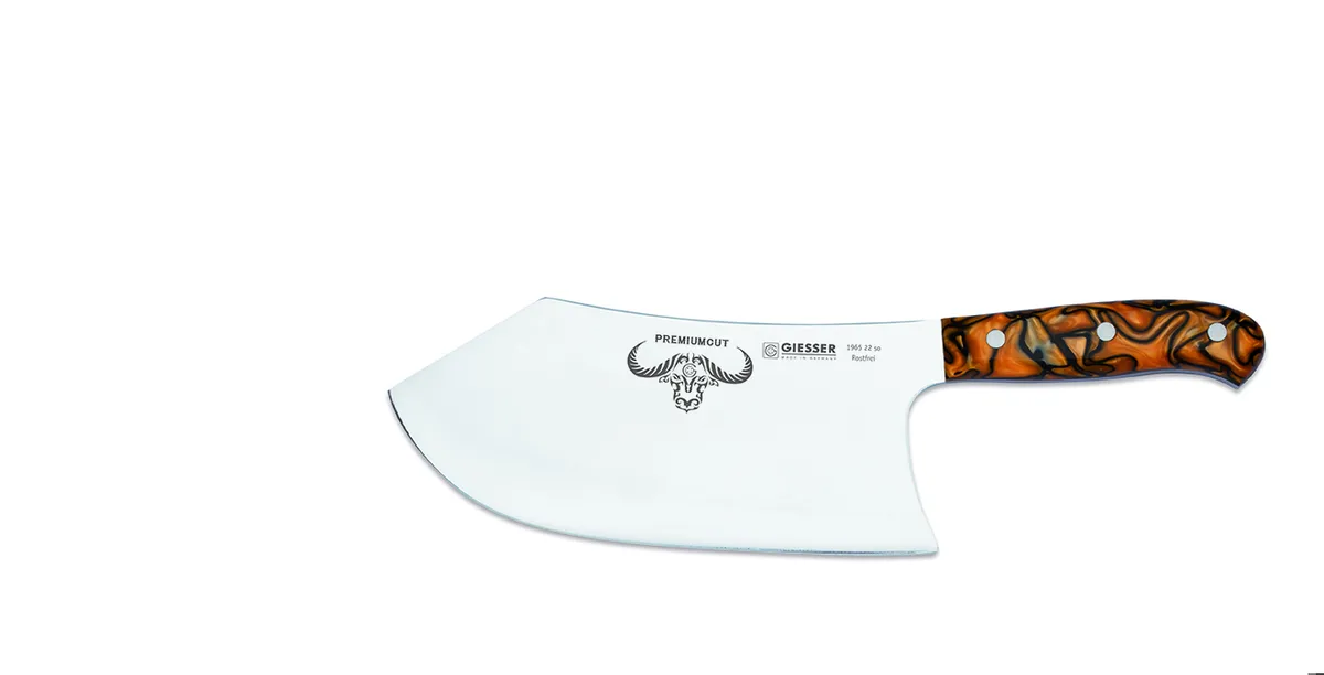 Giesser PremiumCut Chefs No 1 Schlachtermesser Scharfe orange