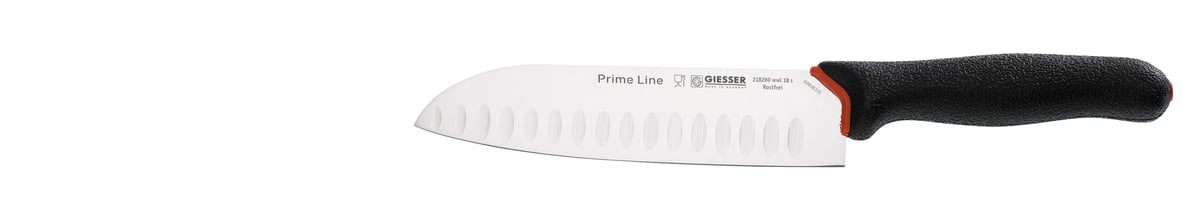 Giesser Santoku PrimeLine Küchenmesser 18 cm Schwarz