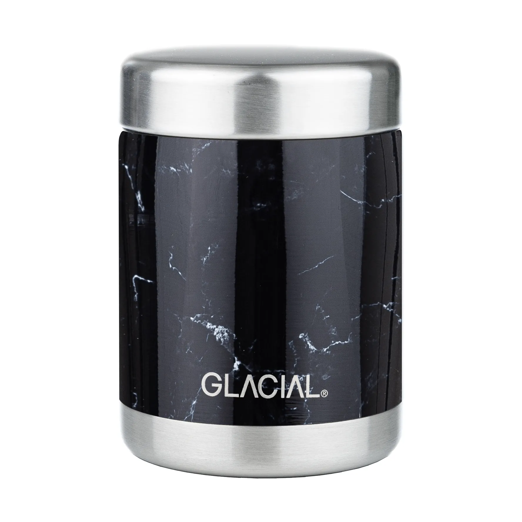 Glacial Thermosbehälter 350 ml, Black marble Glacial