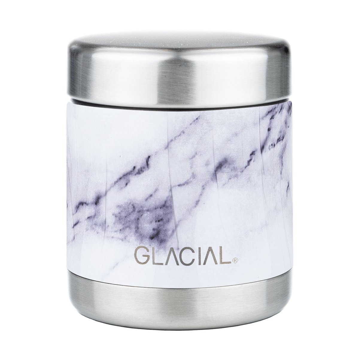 Glacial Glacial Thermosbehälter 450 ml White marble