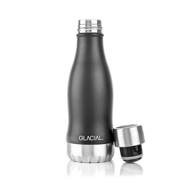 Glacial Glacial Wasserflasche 280 ml Matte black