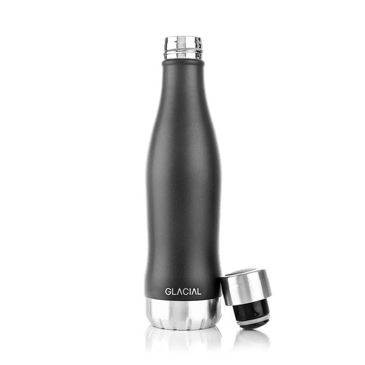 Glacial Wasserflasche 400 ml - Matte black - Glacial