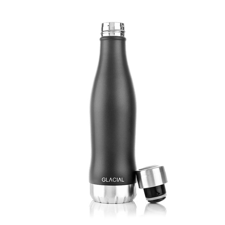 Glacial Wasserflasche 400 ml - Matte black - Glacial