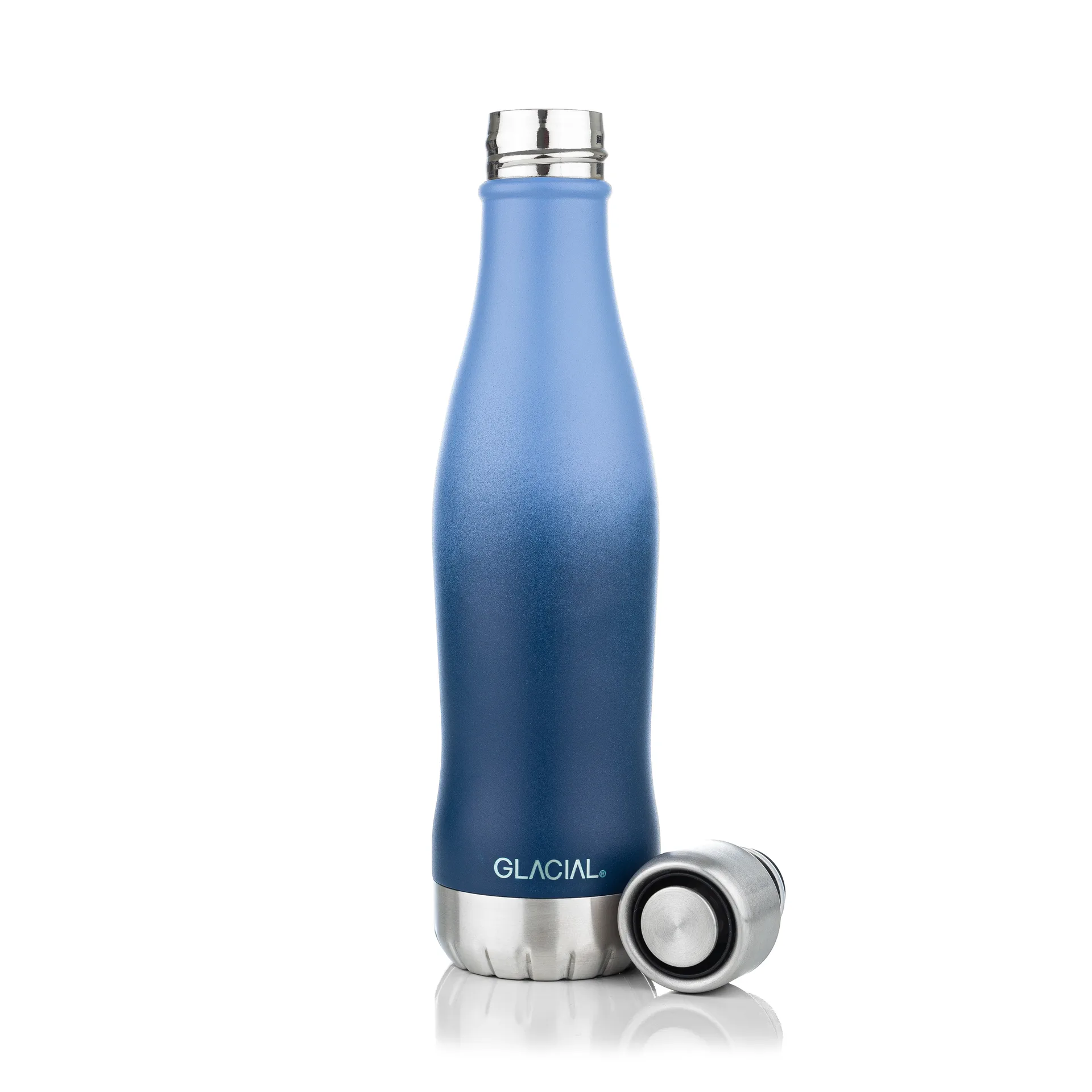 Glacial Wasserflasche active 400 ml, Blue fade Glacial