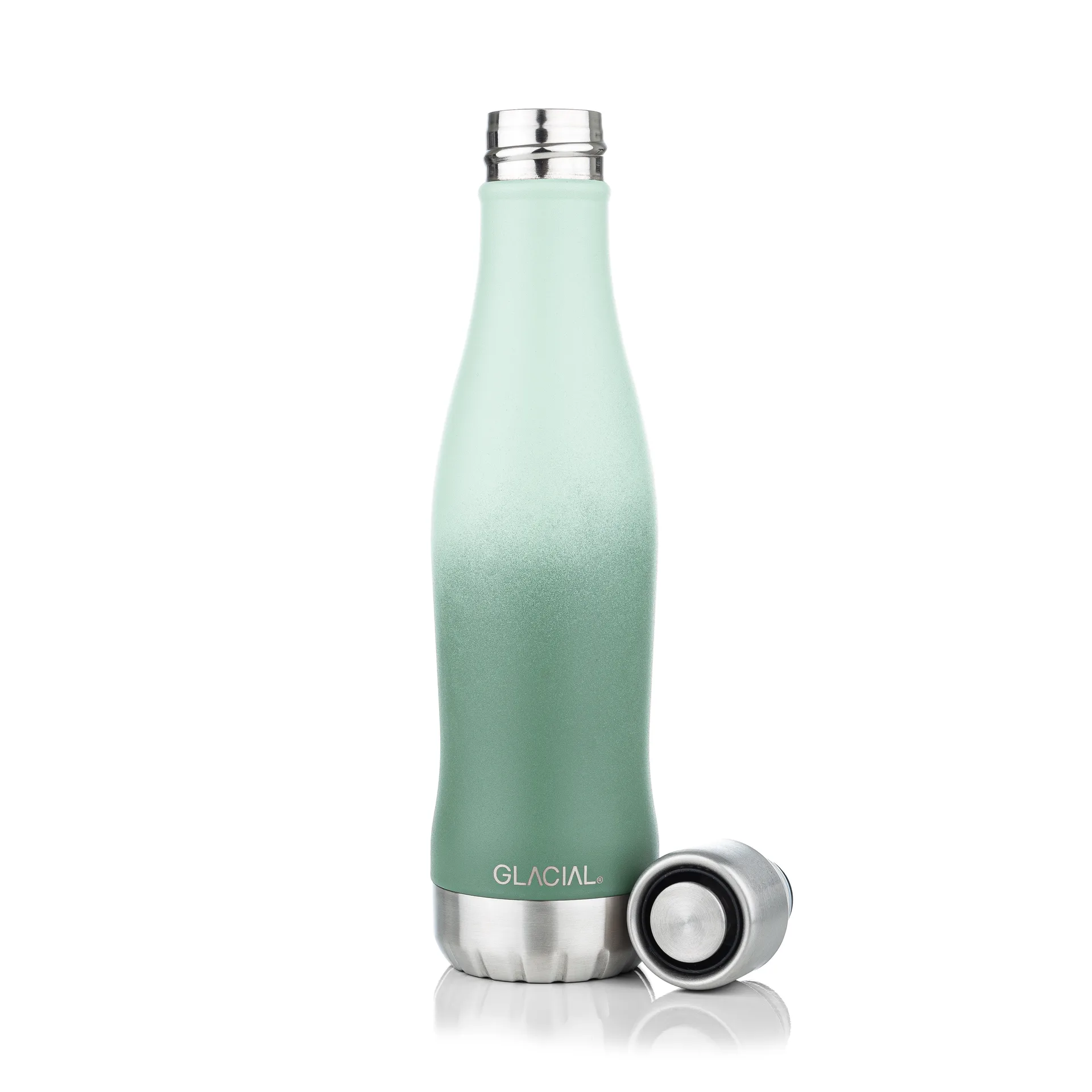 Glacial Wasserflasche active 400 ml, Green fade Glacial