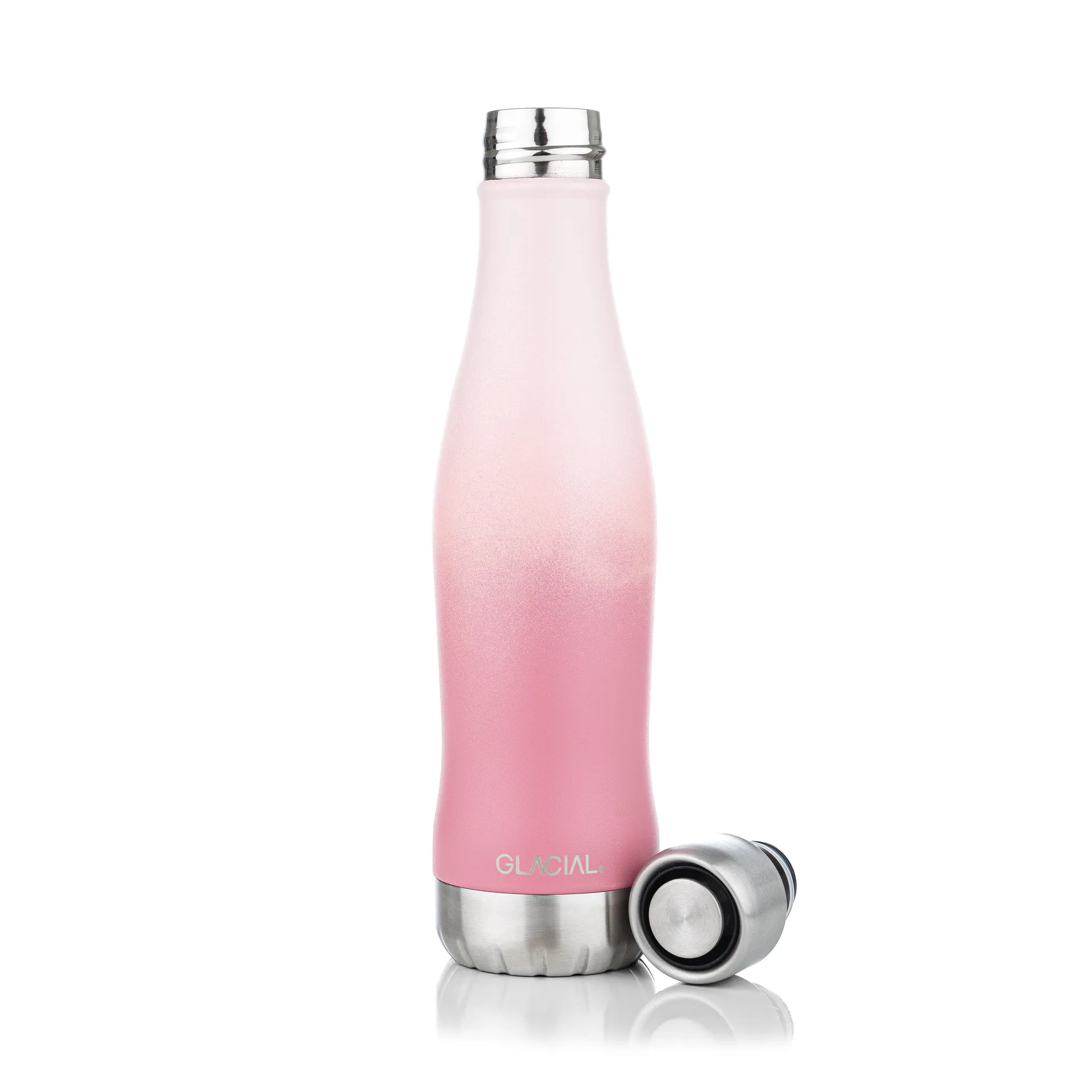 Glacial Wasserflasche active 400 ml, Pink fade Glacial