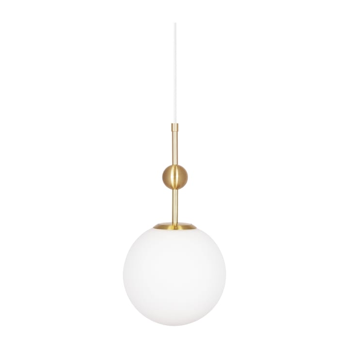 Astrid Pendelleuchte mini Ø20cm, Messing gebürstet-weiß Globen Lighting
