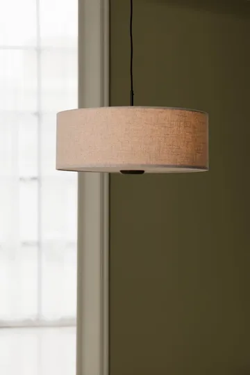 Bosco Pendelleuchte - Beige, braun gebeizte Eiche, Ø55 cm - Globen Lighting