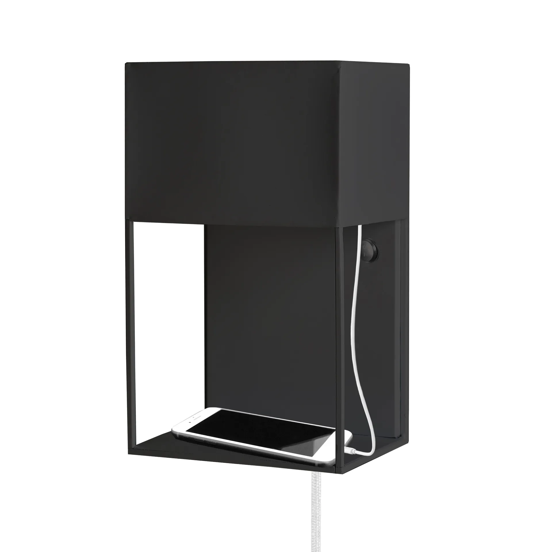 Box Wandleuchte, Schwarz Globen Lighting