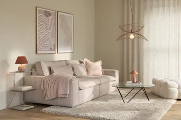 Castello 24 Tischleuchte - Dämmerungsrosa Marmor - Globen Lighting