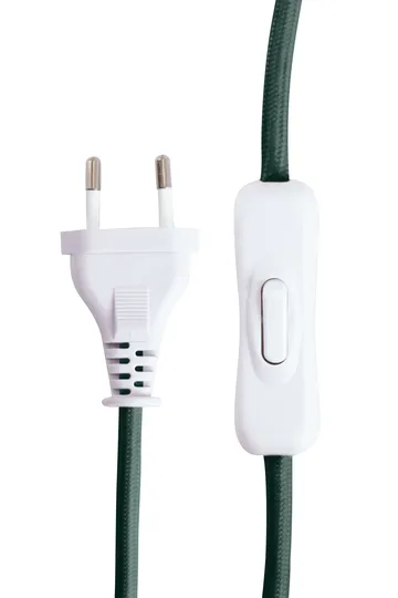 Castello 24 Tischleuchte - Dunkelgrüner Marmor, weißer Schirm - Globen Lighting