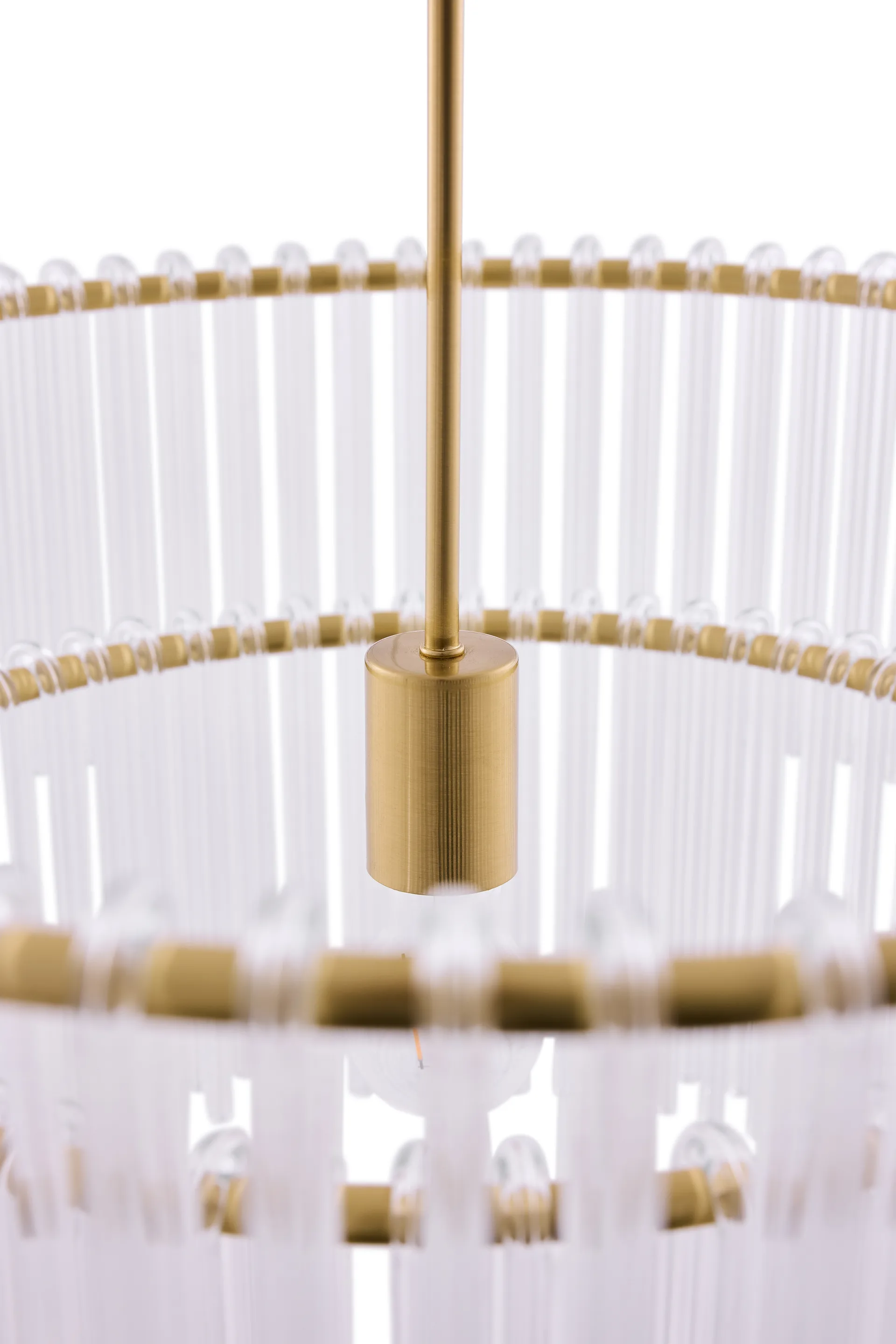 Hook 60 Pendelleuchte, Klar gebürstetes Messing Globen Lighting