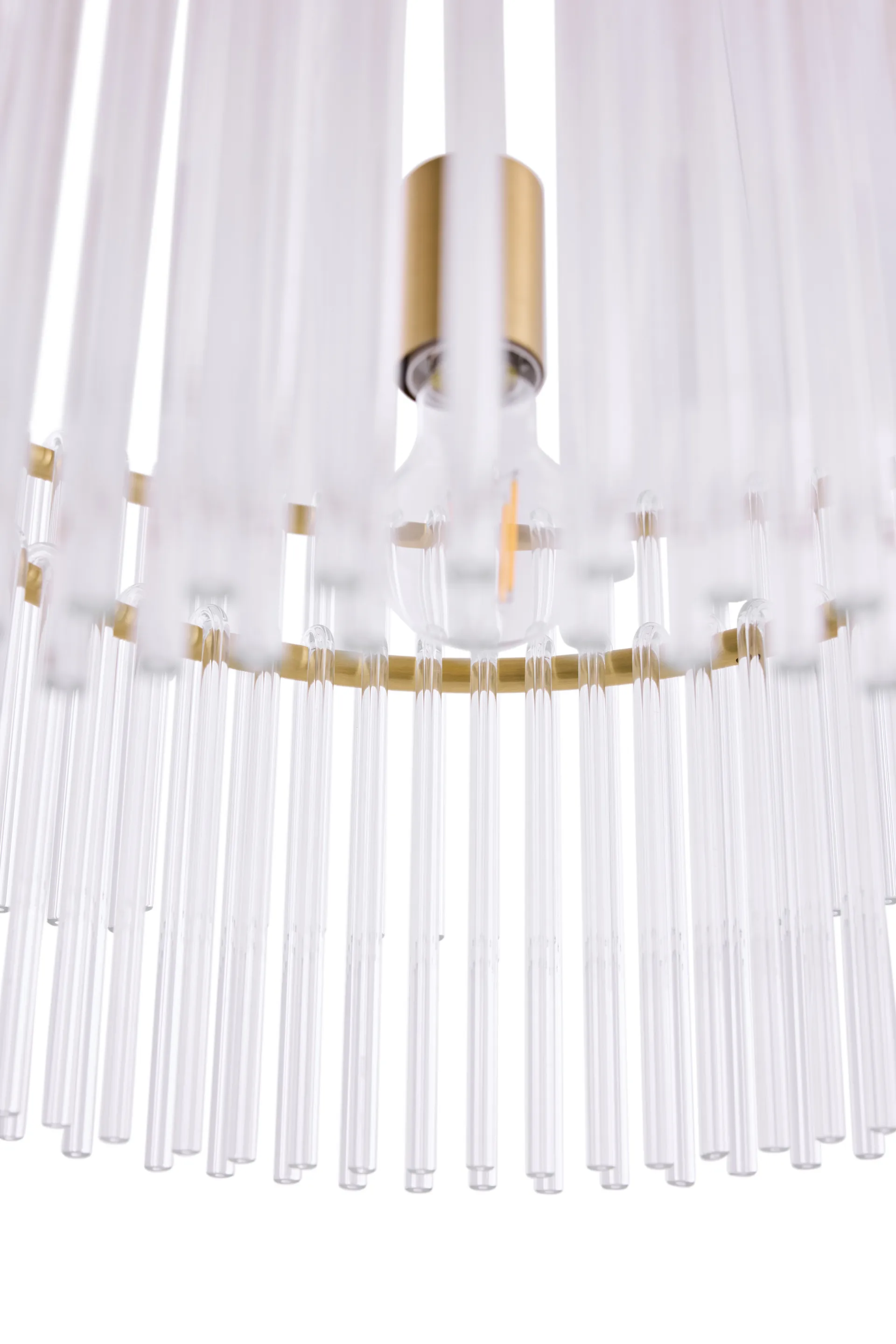 Hook 60 Pendelleuchte, Klar gebürstetes Messing Globen Lighting