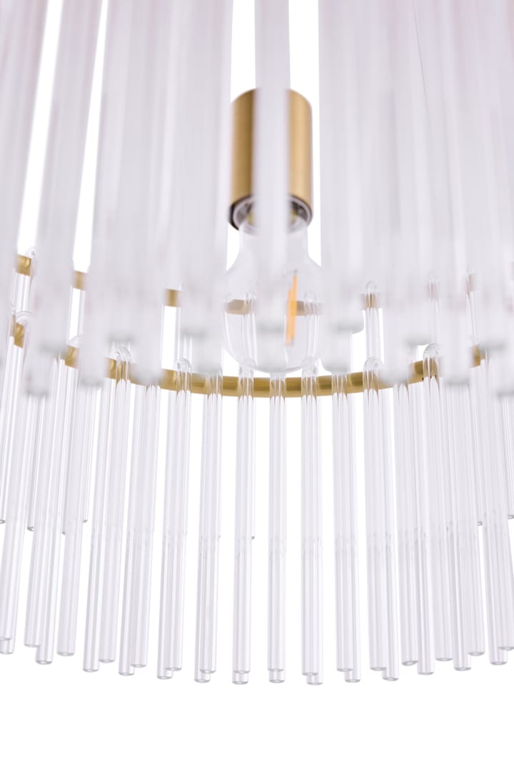 Hook 60 Pendelleuchte, Klar gebürstetes Messing Globen Lighting