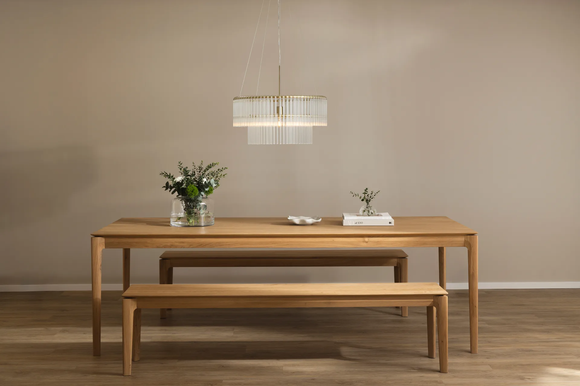 Hook 60 Pendelleuchte, Klar gebürstetes Messing Globen Lighting