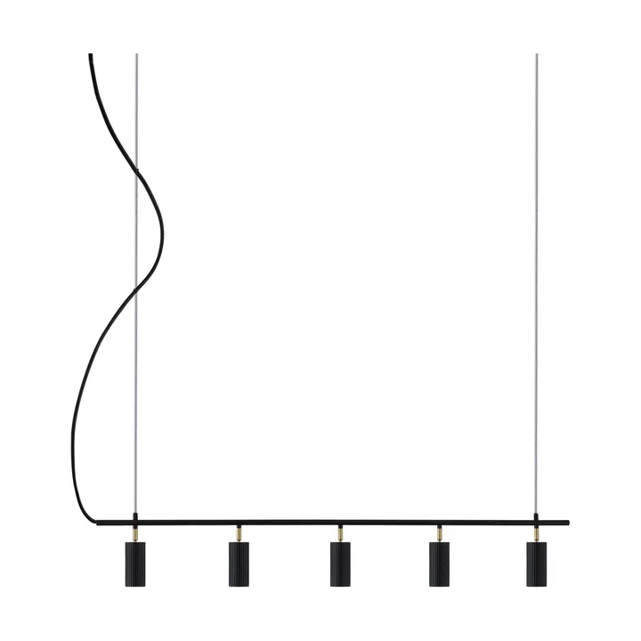 Hubble 5 Long plafond - Schwarz - Globen Lighting