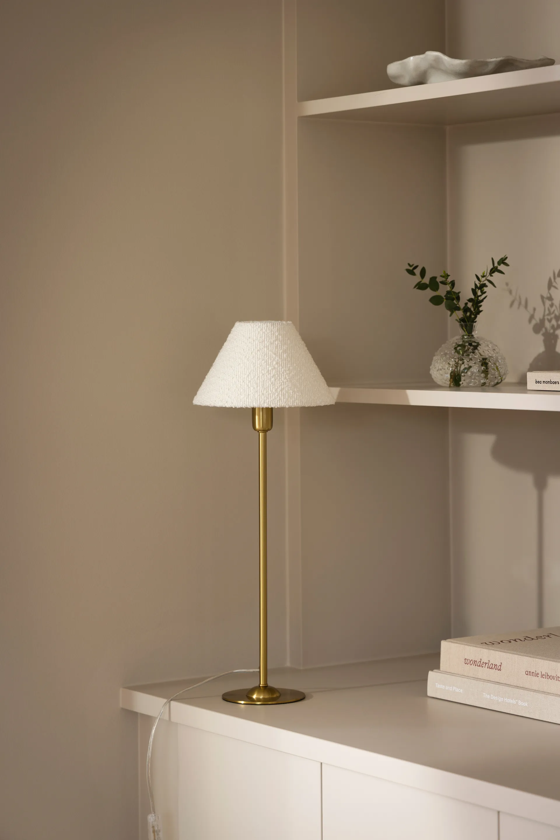 Iris 20 Lampenschirm, Bouclé weiß Globen Lighting