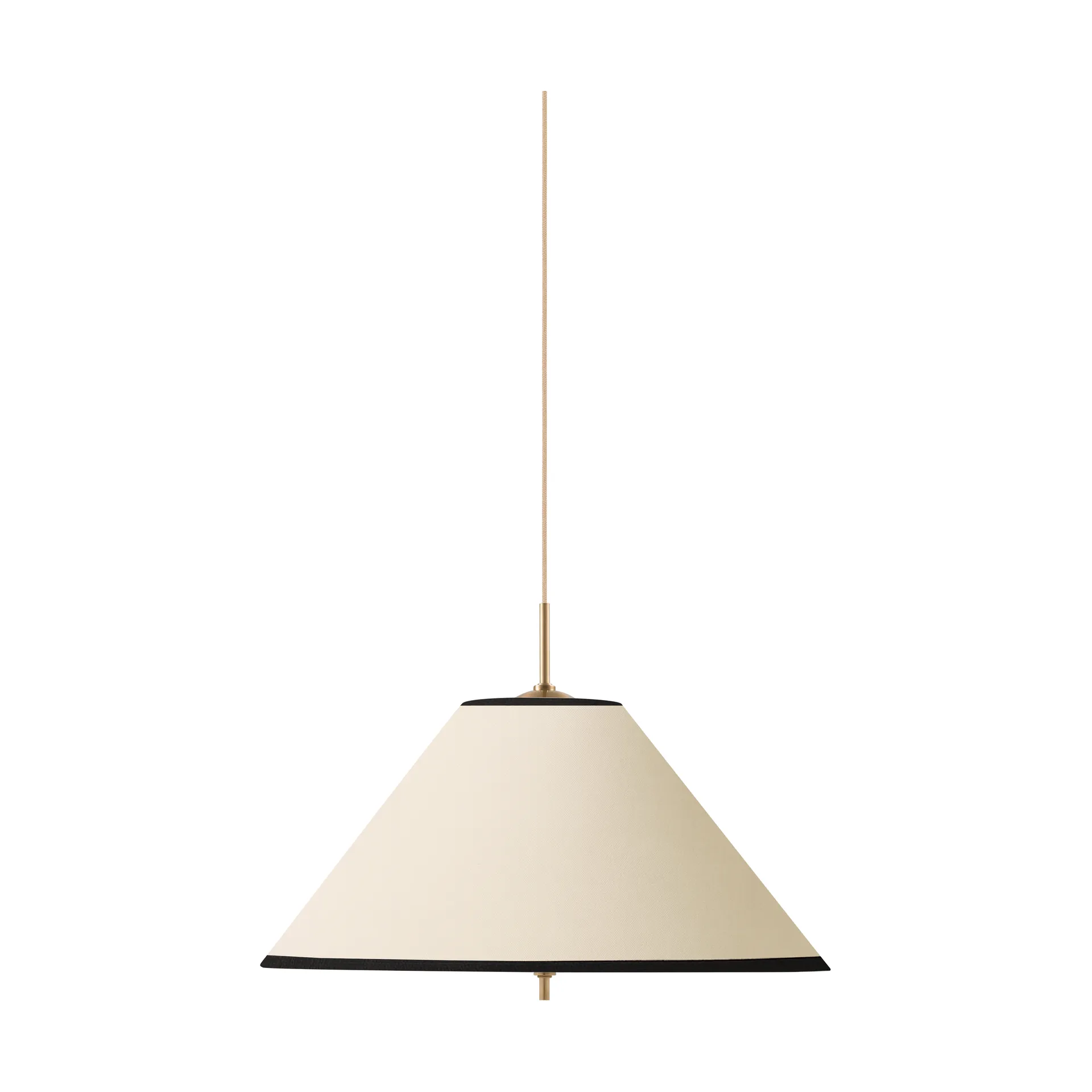 Iris Pendelleuchte 50, Creme-Schwarz (Weiß-goldfarben) Globen Lighting