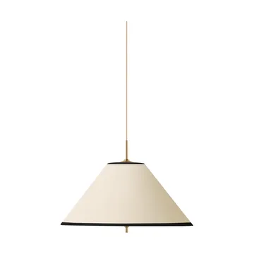 Iris Pendelleuchte 50 - Creme-Schwarz (Weiß-goldfarben) - Globen Lighting