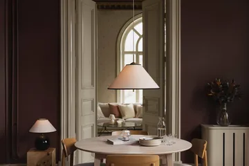Iris Pendelleuchte 50 - Creme-Schwarz (Weiß-goldfarben) - Globen Lighting