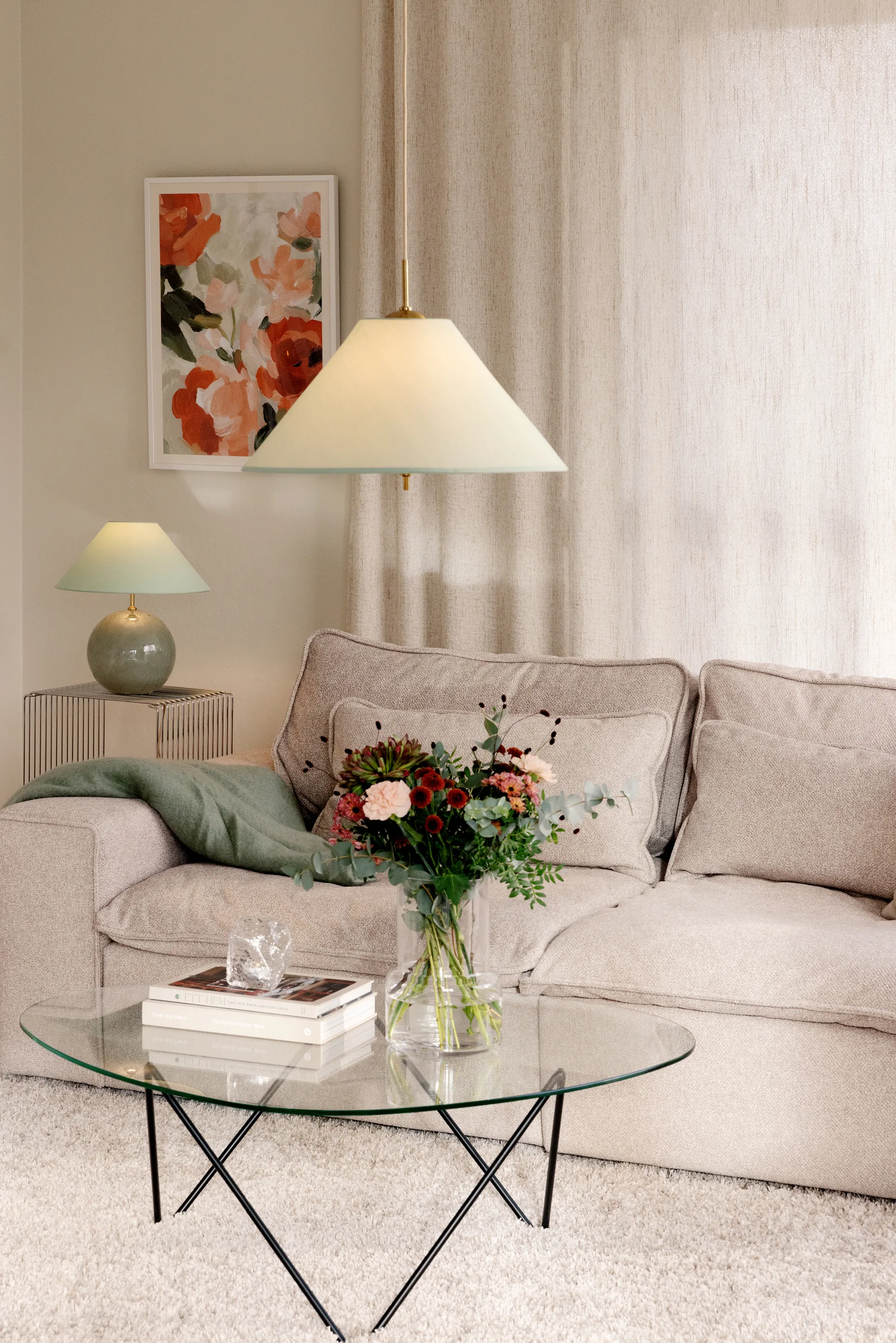 Iris Pendelleuchte 50, Grün Globen Lighting