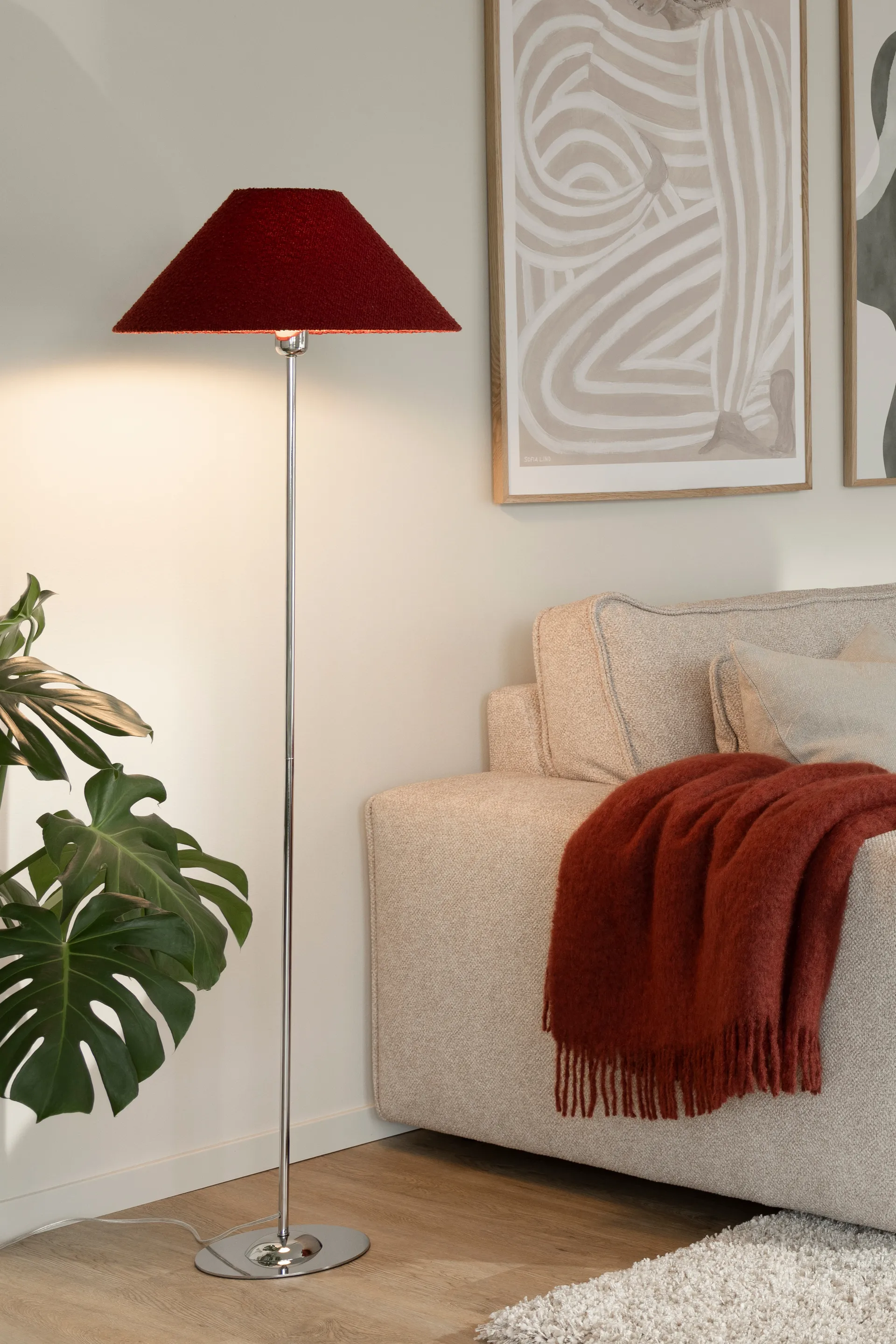 Iris Stehlampenfuß, Chrom Globen Lighting