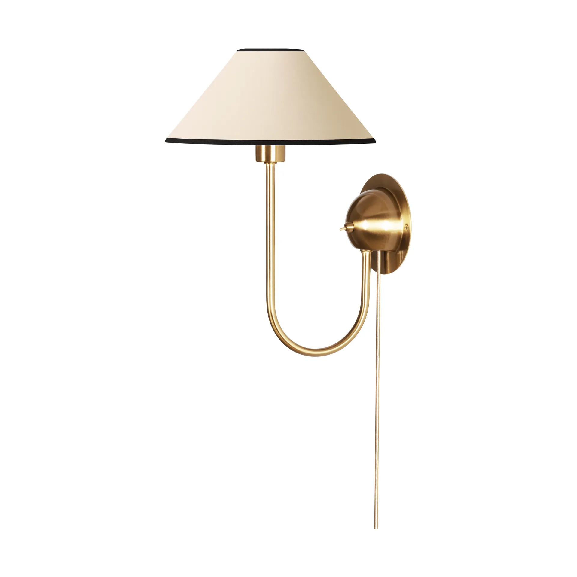Iris Wandleuchte, Creme-Schwarz Globen Lighting