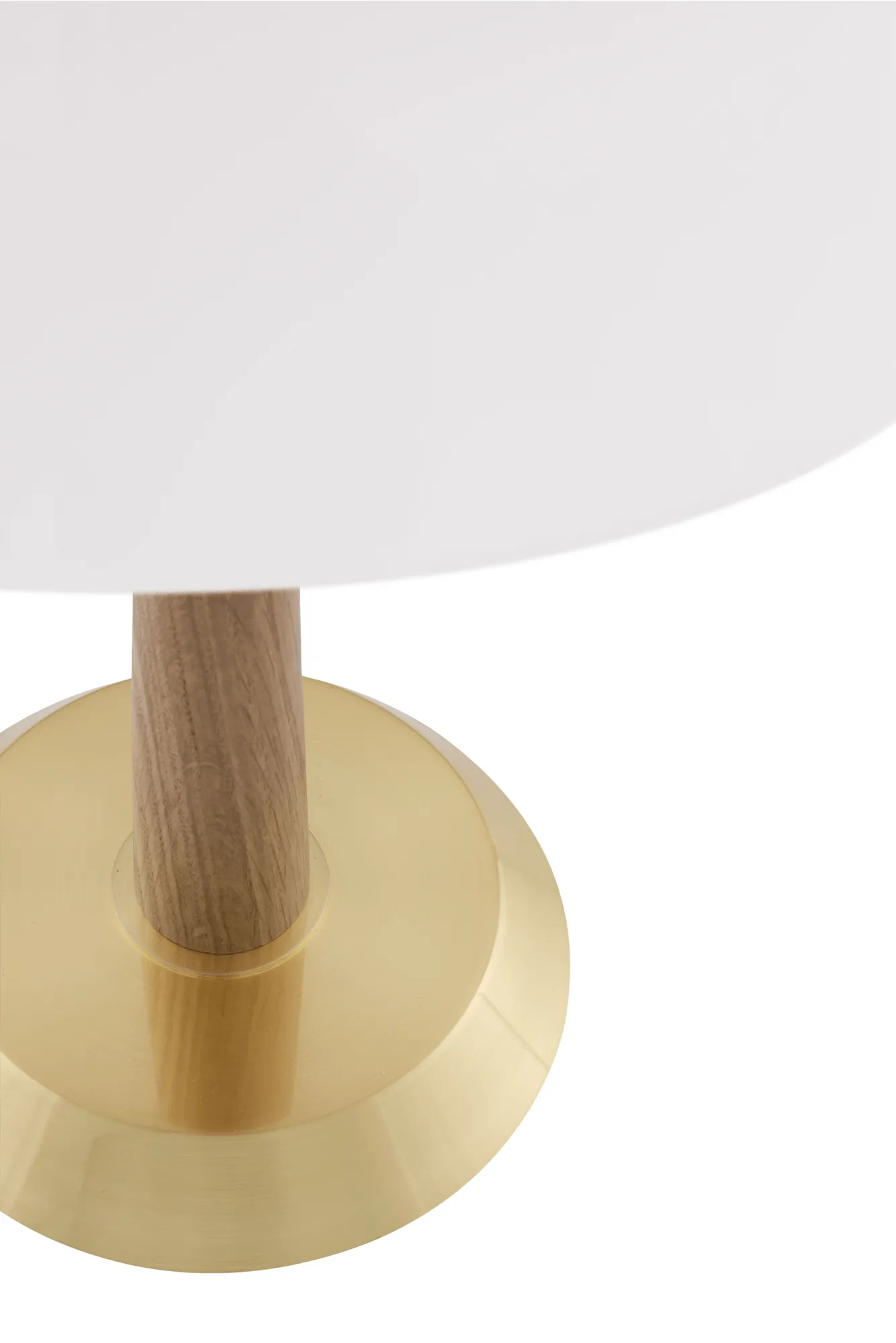 Ligna Tischleuchte, Eiche-Rohmessing, Ø29x39,2 cm Globen Lighting