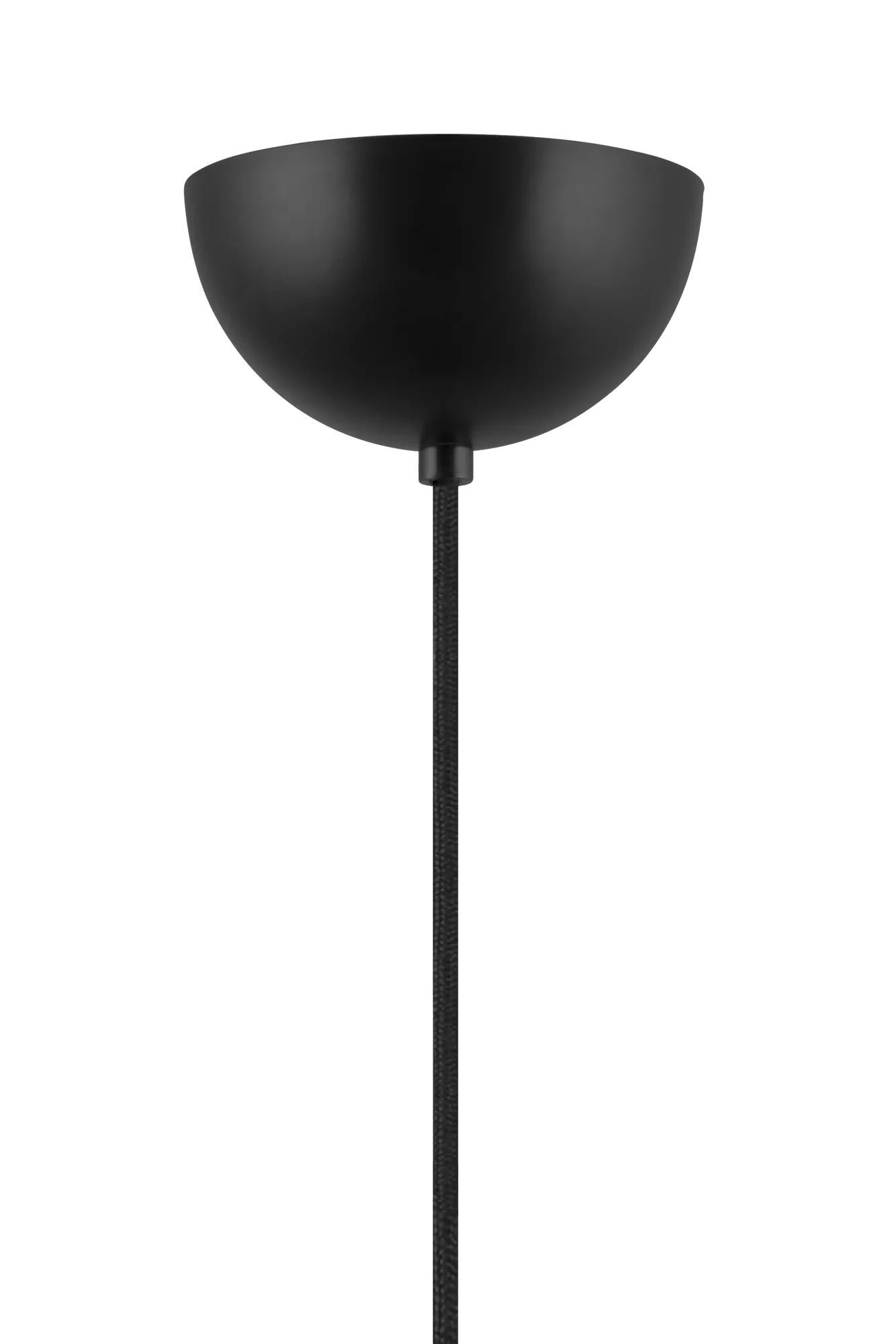 Lou Pendelleuchte, 3, Weiß Bouclé-Schwarz, 46x46 cm Globen Lighting