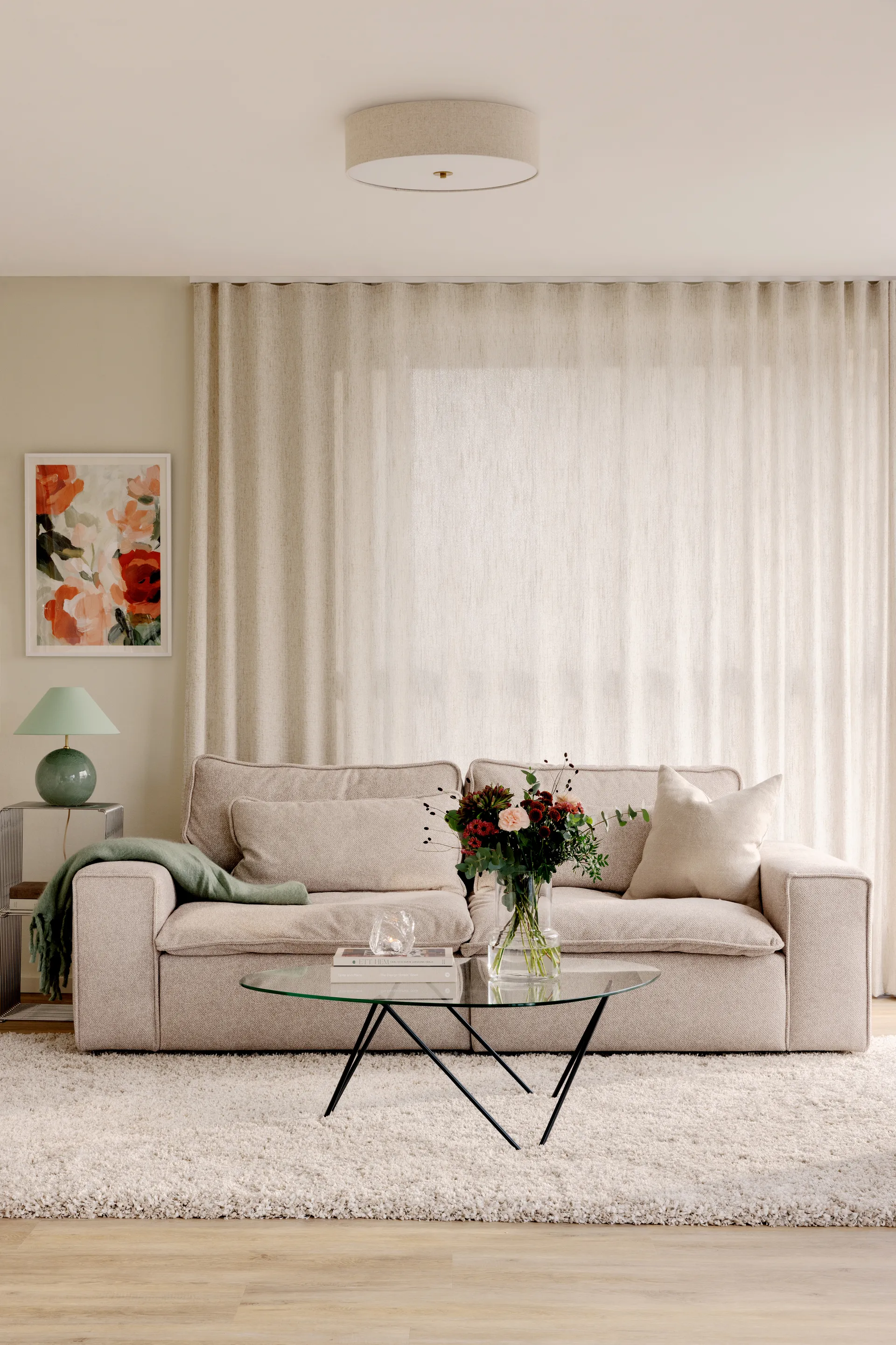 Noah 35 Deckenleuchte, Beige Globen Lighting