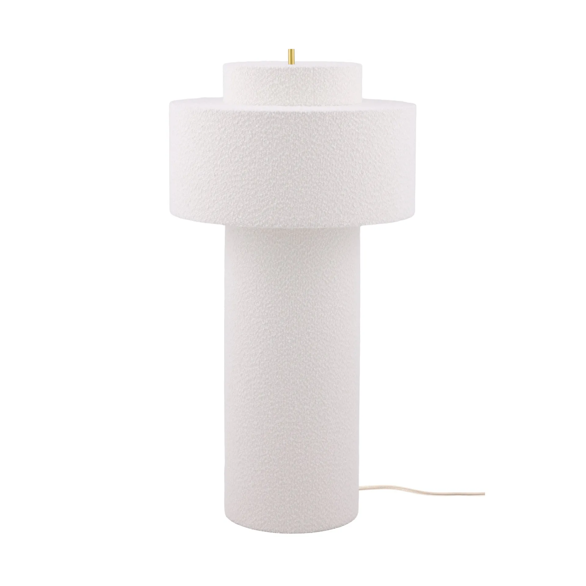 Noah Stehleuchte, Weiß Bouclé, Ø45x88 cm Globen Lighting