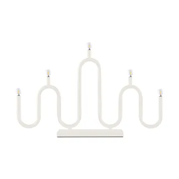 Noel 5 Adventskerzenhalter - Elfenbeinweiß - Globen Lighting